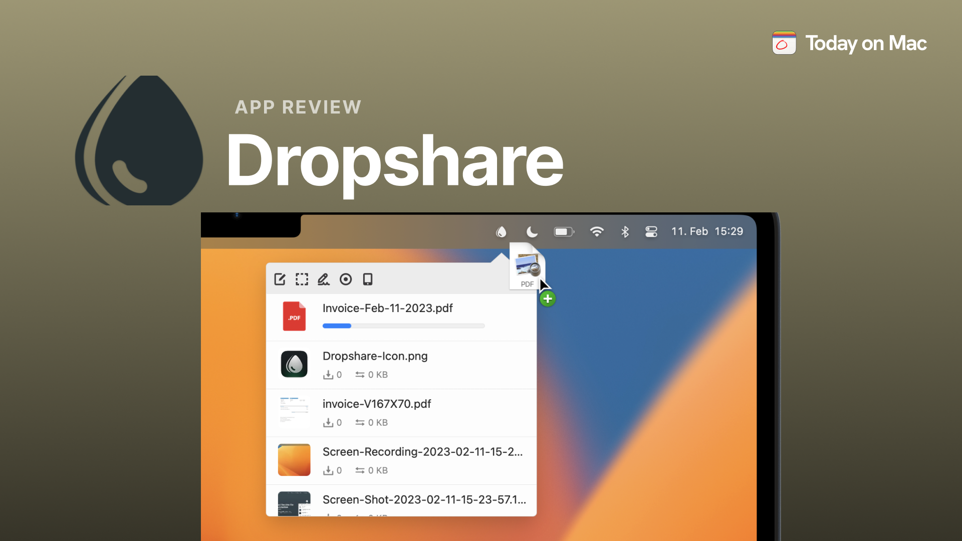 Share everything at any time with Dropshare