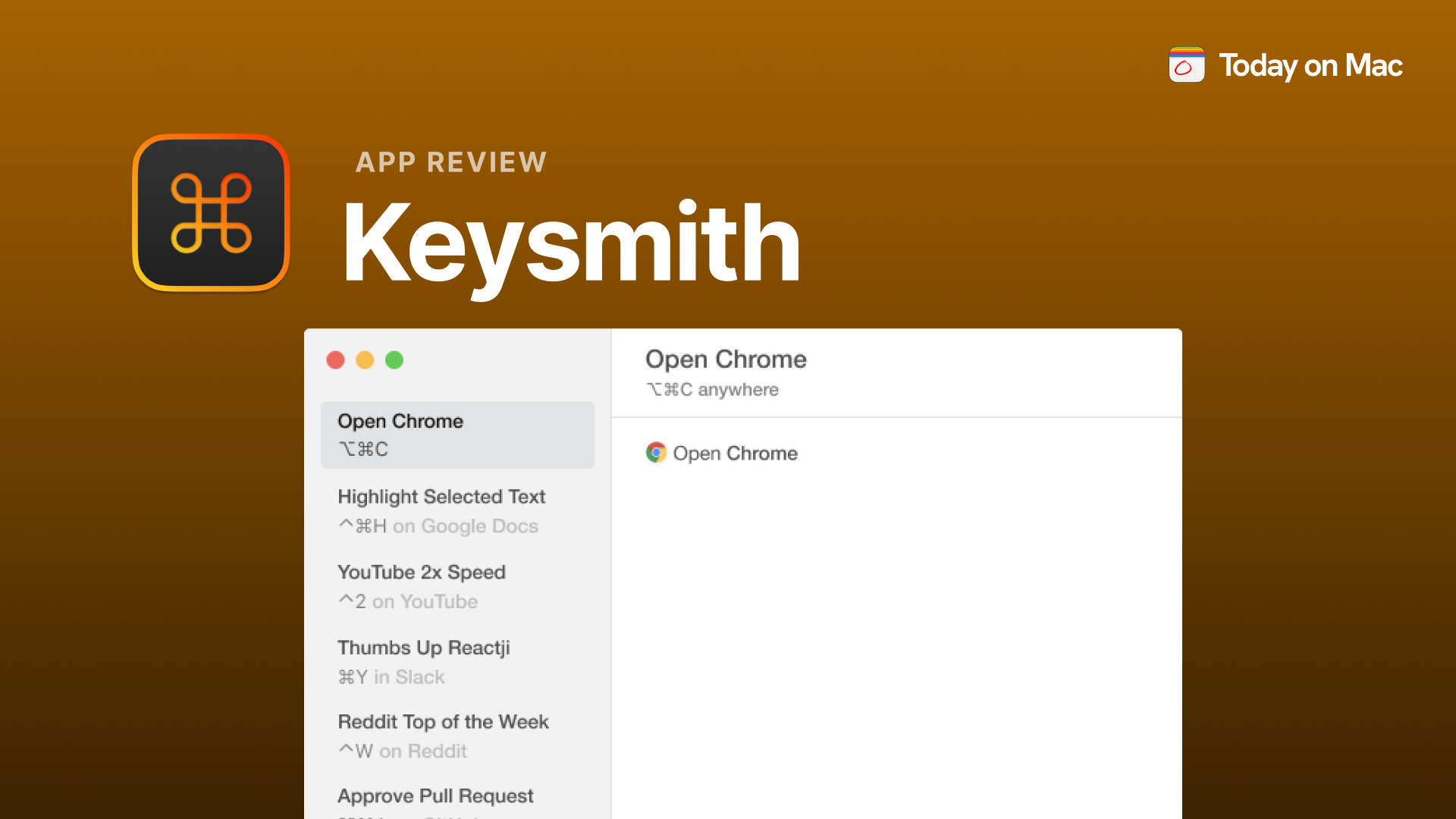 Shortcut everything with Keysmith